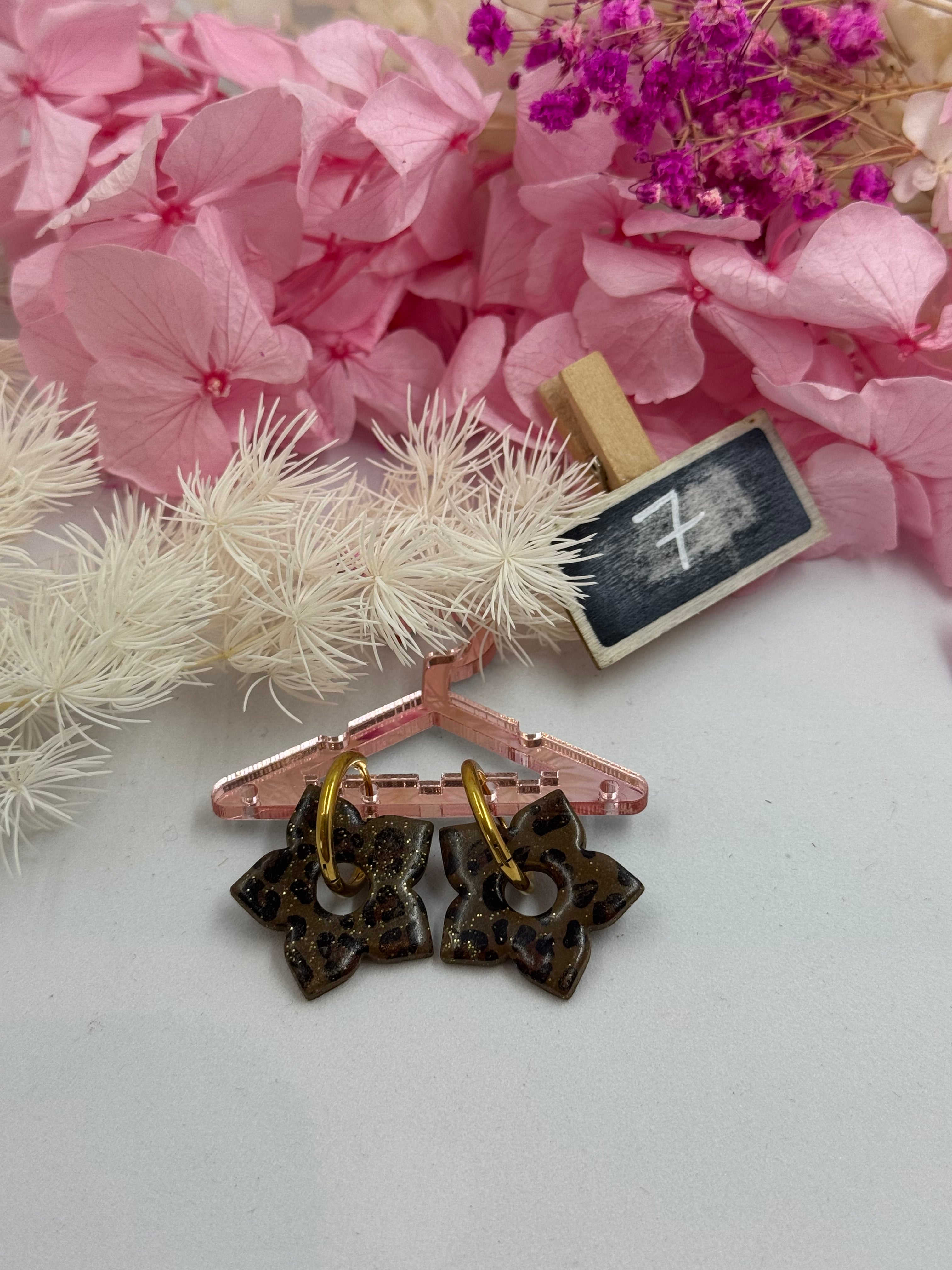 Les sauvages 🐆 (pampilles interchangeable avec ou sans créoles)